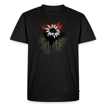 Pâquerette - T-shirt Premium bio Homme - noir - Devant - Nico (187cm)