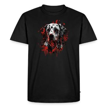 Dalmate - T-shirt Premium bio Homme - noir - Devant - Nico (187cm)