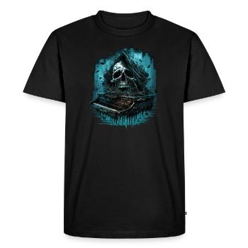 Horror piano - Men's Premium Organic T-Shirt - black - Front - Nico (187cm)