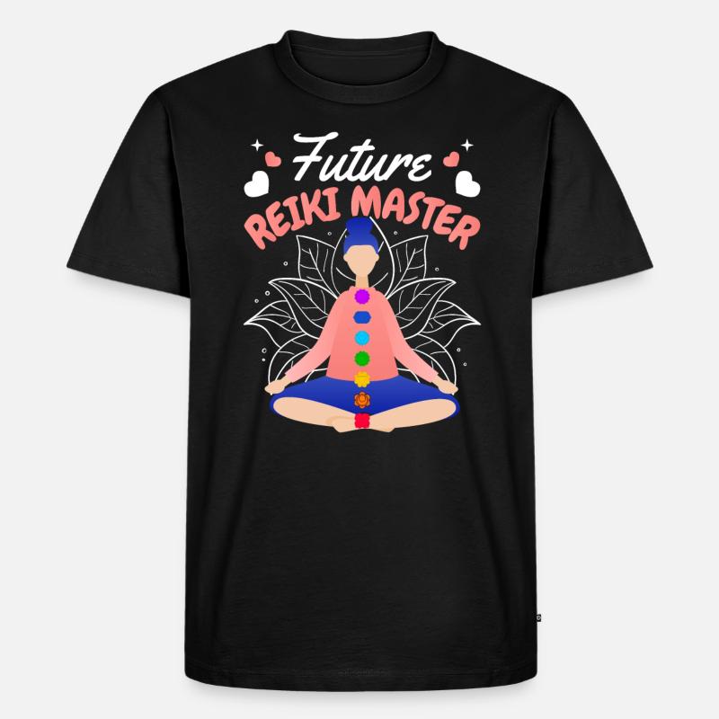 Future Reiki Master - Männer Premium Bio T-Shirt - Schwarz