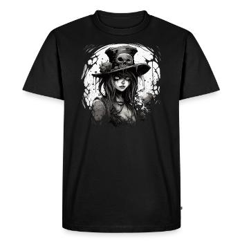 Emo Horrorpunk Fille - T-shirt Premium bio Homme - noir - Devant - Nico (187cm)