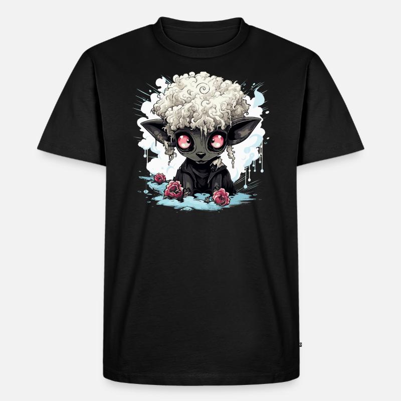 Schwarzes Schaf - Männer Premium Bio T-Shirt - Schwarz