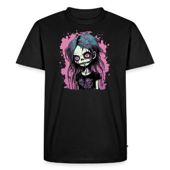 Zombie Emo Fille - T-shirt Premium bio Homme - noir - Devant - Nico (187cm)