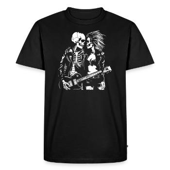 L’amour éternel du rock’n roll - T-shirt Premium bio Homme - noir - Devant - Nico (187cm)