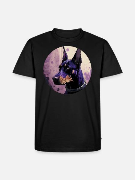 Cool Doberman - Men's Premium Organic T-Shirt - black