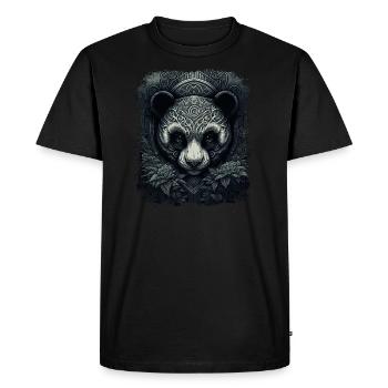 L’art du panda - T-shirt Premium bio Homme - noir - Devant - Nico (187cm)