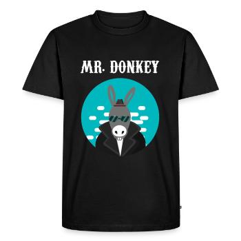 Donkey Mr. Donkey Cooler Donkey Pimp Donkey Donkey - Men's Premium Organic T-Shirt - black - Front - Nico (187cm)