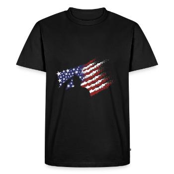 Jour férié - Saison - T-shirt Premium bio Homme - noir - Devant - Nico (187cm)