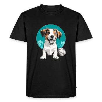 Jack Russell - T-shirt Premium bio Homme - noir - Devant - Nico (187cm)