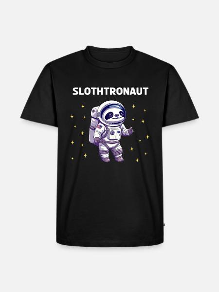 Slothtronaut - Conception d’astronaute - T-shirt Premium bio Homme - noir