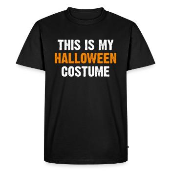 C’est mon costume d’Halloween - T-shirt Premium bio Homme - noir - Devant - Nico (187cm)