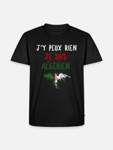 J'y peux rien Je suis Algérien - T-shirt Premium bio Homme - noir