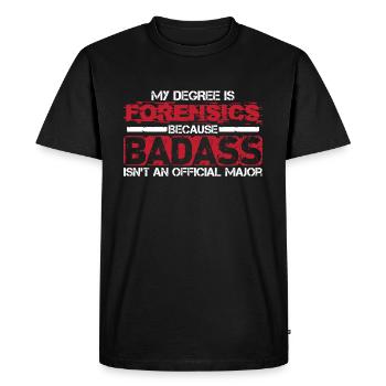 Criminalistique - Criminalistique - Enquêteurs sur les scènes de crime - T-shirt Premium bio Homme - noir - Devant - Nico (187cm)