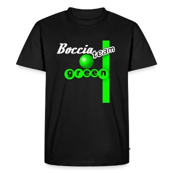 Bocce Team Green - Men's Premium Organic T-Shirt - black - Front - Nico (187cm)