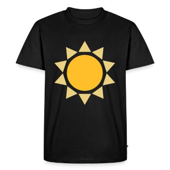 Sun Shape Design - Men's Premium Organic T-Shirt - black - Front - Nico (187cm)