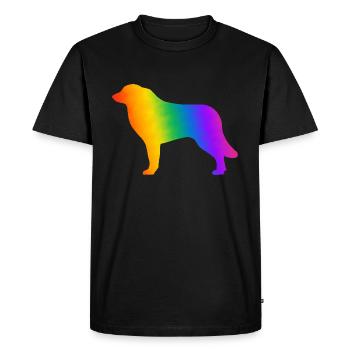 Pyrenäen-Sennenhund, vollständig anpassbar nach Wunsch - Männer Premium Bio T-Shirt - Schwarz - Vorne - Nico (187cm)