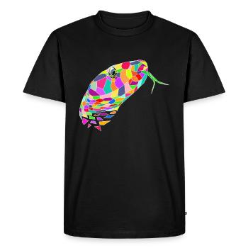 Snake colored - Men's Premium Organic T-Shirt - black - Front - Nico (187cm)