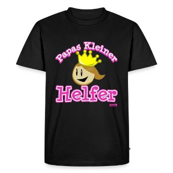 Petit assistant de papa Hariz cuisine cadeau pour enfants - T-shirt Premium bio Homme - noir - Devant - Nico (187cm)