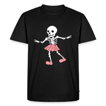Prima Ballerina Skelet I Ballet Fun I Halloween - T-shirt Premium bio Homme - noir - Devant - Nico (187cm)