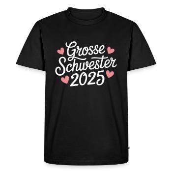 Grande sœur 2025 - T-shirt Premium bio Homme - noir - Devant - Nico (187cm)