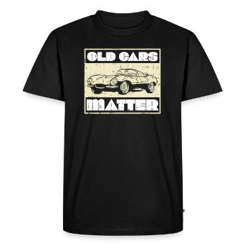 Voitures de collection et véhicules vintage - T-shirt Premium bio Homme - noir - Devant - Nico (187cm)