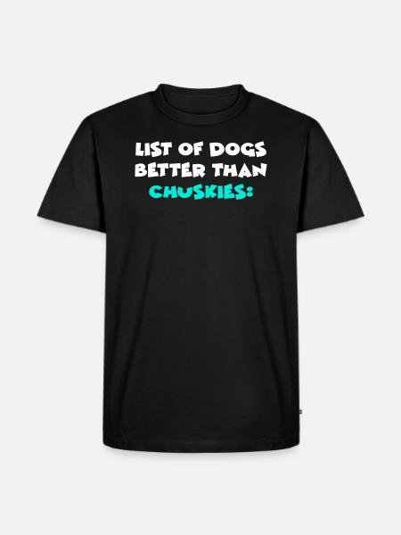 Chusky - Men's Premium Organic T-Shirt - black