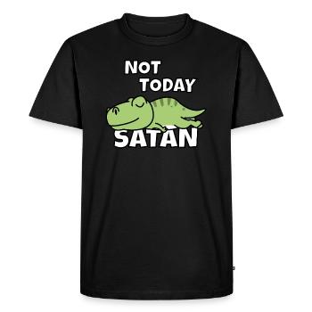 Lazy T-Rex Lazy Launging - T-shirt Premium bio Homme - noir - Devant - Nico (187cm)