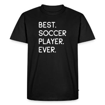 Soccer Player Soccer Player - Men's Premium Organic T-Shirt - black - Front - Nico (187cm)