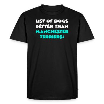 Manchester Terrier - T-shirt Premium bio Homme - noir - Devant - Nico (187cm)
