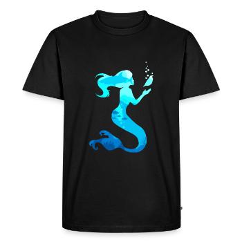 Sirène sirène sirène conte de fées - T-shirt Premium bio Homme - noir - Devant - Nico (187cm)