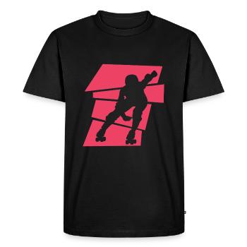 Roller Derby - T-shirt Premium bio Homme - noir - Devant - Nico (187cm)