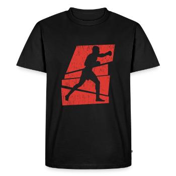 Kickboxing - Men's Premium Organic T-Shirt - black - Front - Nico (187cm)