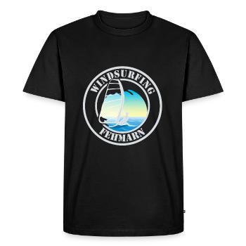 Windsurfing Fehmarn Dark - Men's Premium Organic T-Shirt - black - Front - Nico (187cm)