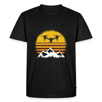 Drone chemise drone drone - T-shirt Premium bio Homme - noir - Devant - Nico (187cm)