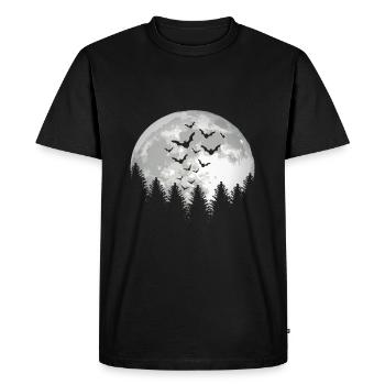 Chauves-souris Halloween - T-shirt Premium bio Homme - noir - Devant - Nico (187cm)
