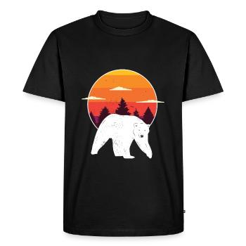 Chemise ours polaire ours polaire pour les amoureux des ours polaires - T-shirt Premium bio Homme - noir - Devant - Nico (187cm)