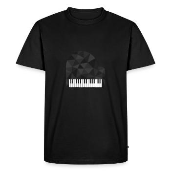 Piano pianiste - T-shirt Premium bio Homme - noir - Devant - Nico (187cm)