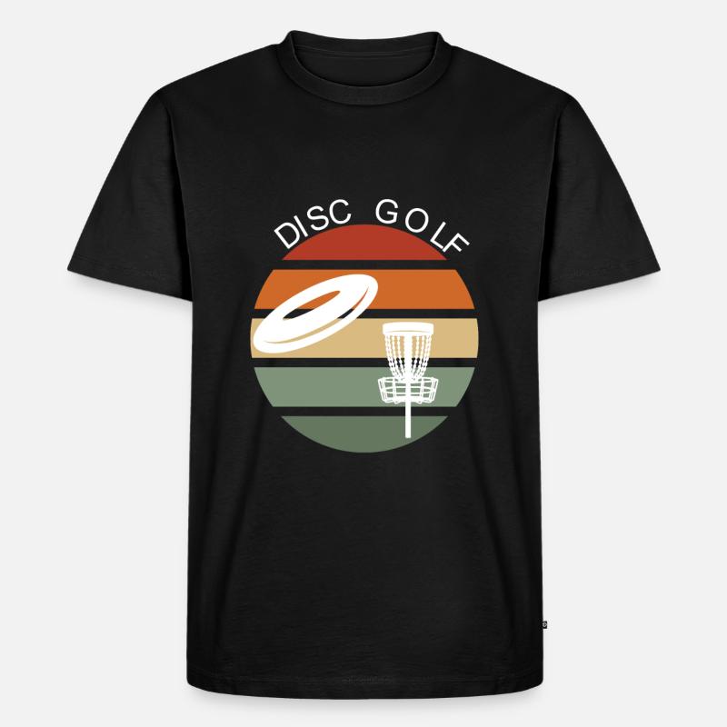 Disc Golf Geschenk - Männer Premium Bio T-Shirt - Schwarz