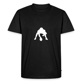 Idée de cadeau pour le football américain - T-shirt Premium bio Homme - noir - Devant - Nico (187cm)