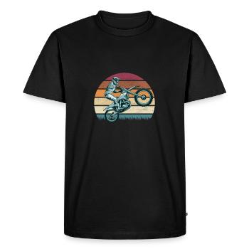Motocross moto cross complet - T-shirt Premium bio Homme - noir - Devant - Nico (187cm)