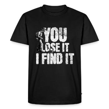 Probing Metal Detector - Men's Premium Organic T-Shirt - black - Front - Nico (187cm)