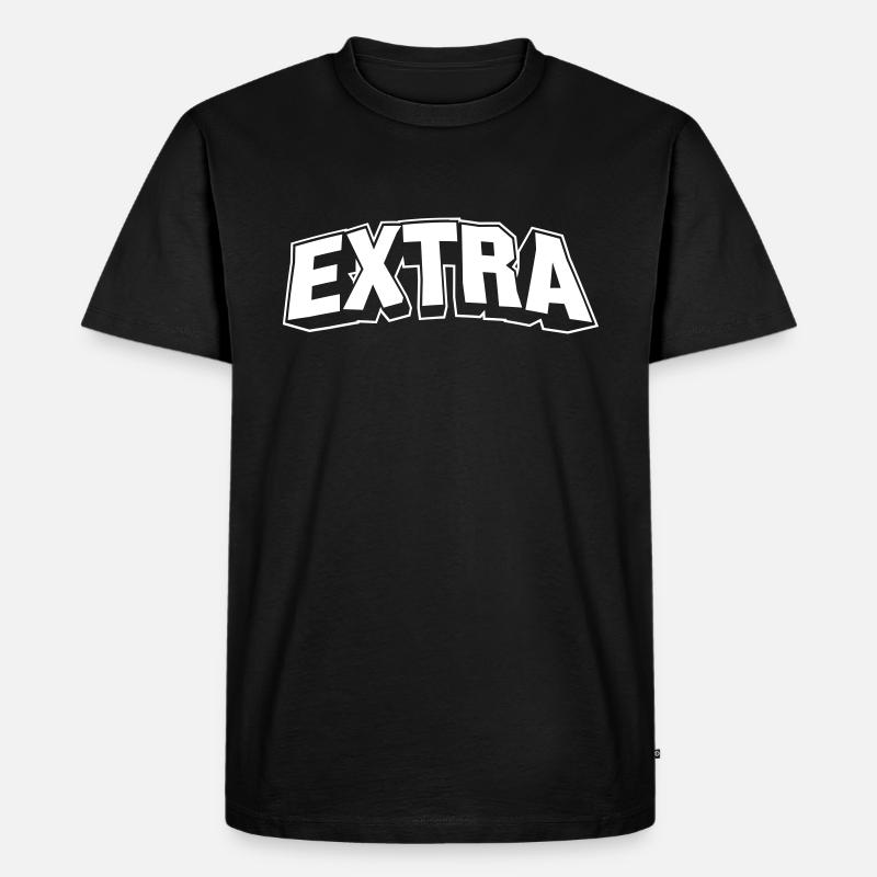 Extra - Männer Premium Bio T-Shirt - Schwarz
