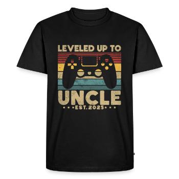 Ascended to Uncle 2025 - Men's Premium Organic T-Shirt - black - Front - Nico (187cm)