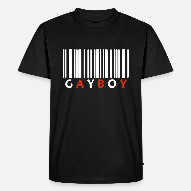 gayboycod - Männer Premium Bio T-Shirt - Schwarz
