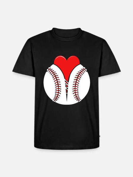 Baseball I love - Men's Premium Organic T-Shirt - black