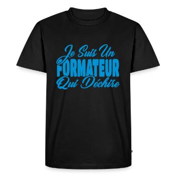 Je suis un formateur qui déchire - T-shirt Premium bio Homme - noir - Devant - Nico (187cm)