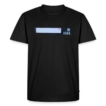 DV Tape - Men's Premium Organic T-Shirt - black - Front - Nico (187cm)