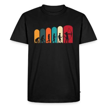 Archery archery archer evolution - Men's Premium Organic T-Shirt - black - Front - Nico (187cm)