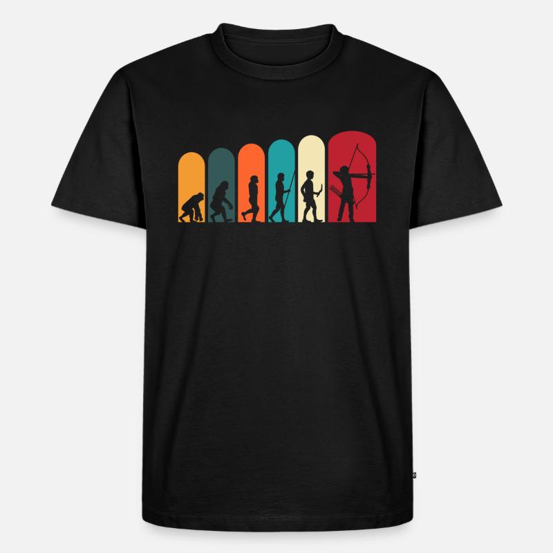 Archery archery archer evolution - Men's Premium Organic T-Shirt - black