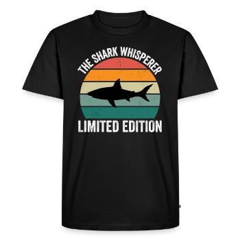 The Shark Whisperer - Men's Premium Organic T-Shirt - black - Front - Nico (187cm)